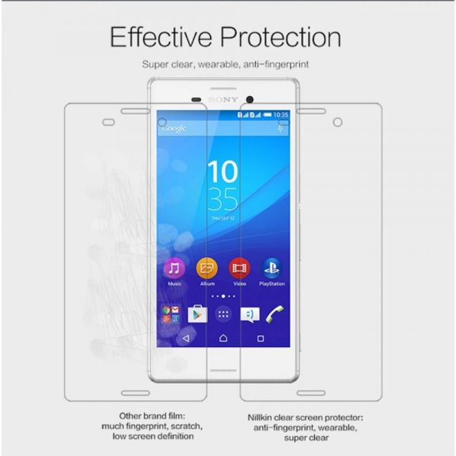 Sony Xperia M4 Aqua Schutzfolie mit Anti-Fingerabdruck Oberfläche von Nillkin