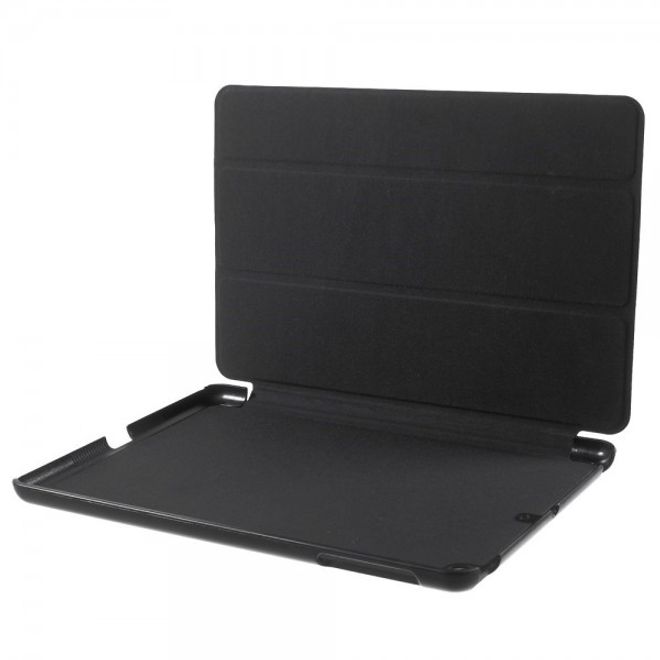 iPad Mini 1/2/3 Elegant Crazy Horse Leather Smart Case with Stand Function - Black