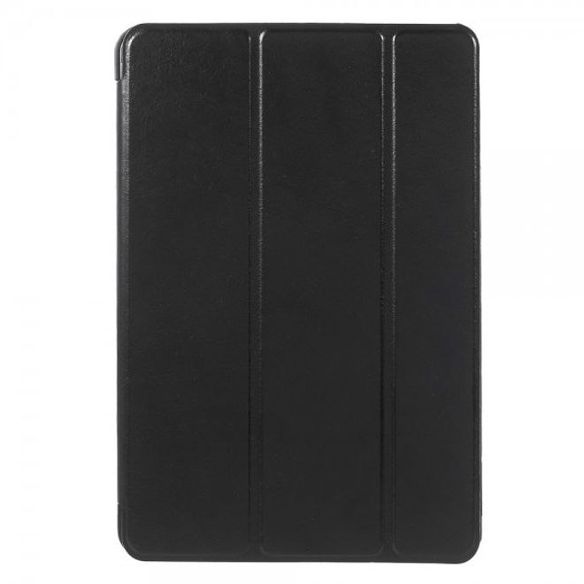 iPad Mini 1/2/3 Elegant Crazy Horse Leather Smart Case with Stand Function - Black