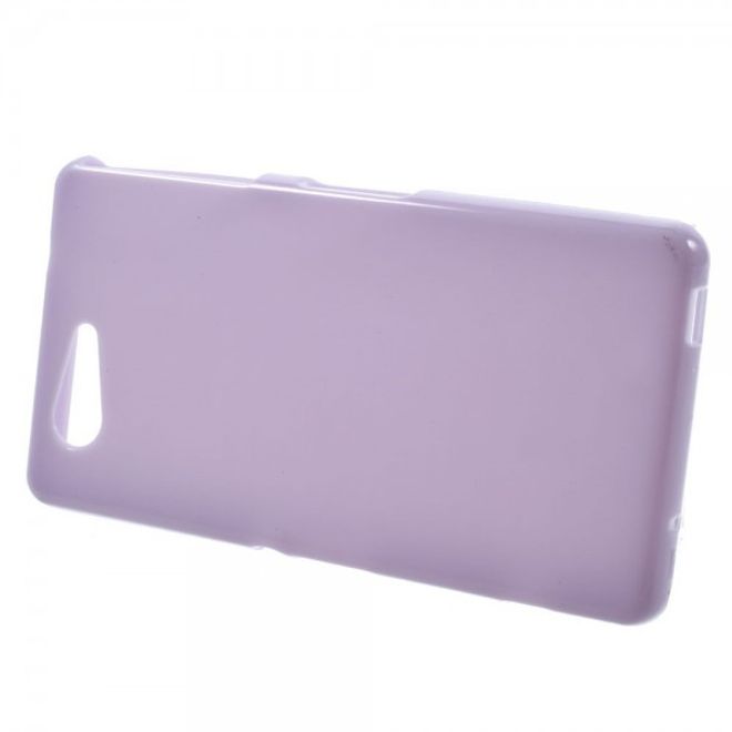 Sony Xperia Z3 Compact Elastisches, leicht glänzendes Plastik Case - purpur
