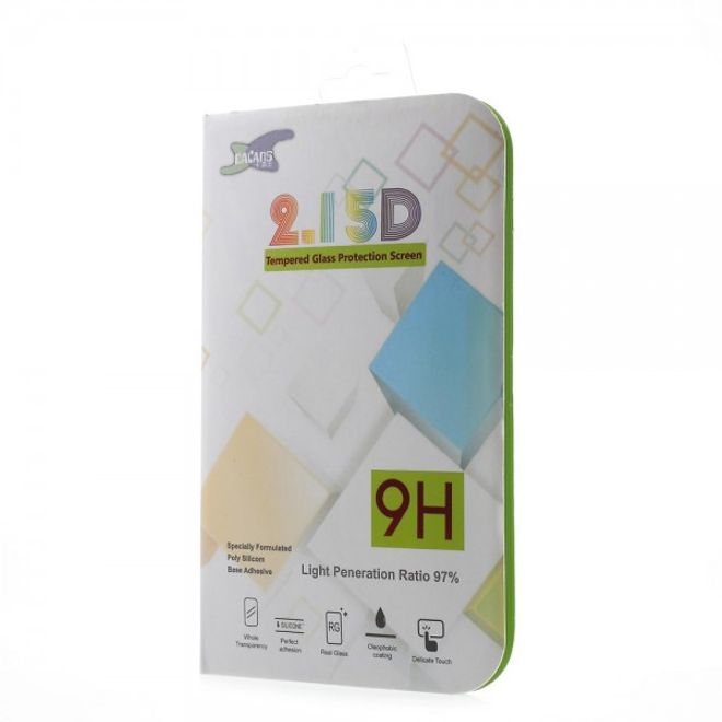 Galaxy S6 Edge Anti-Explosions Schutzfolie aus gehärtetem Glas (geht über den ganzen Bildschirm) - schwarz