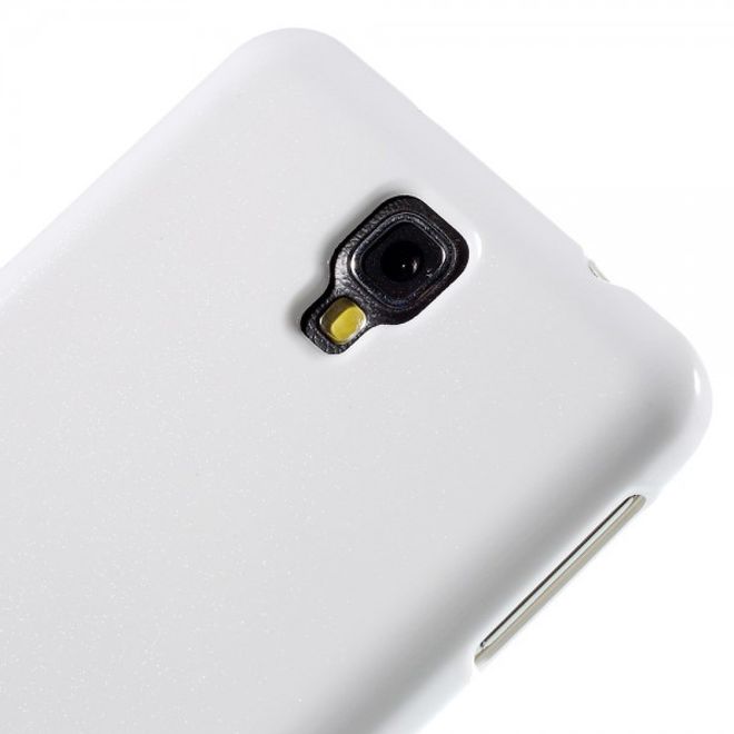 Samsung Galaxy Note 3 Lite/Neo Newsets Mercury Elastisches, leicht glänzendes Plastik Case - weiss
