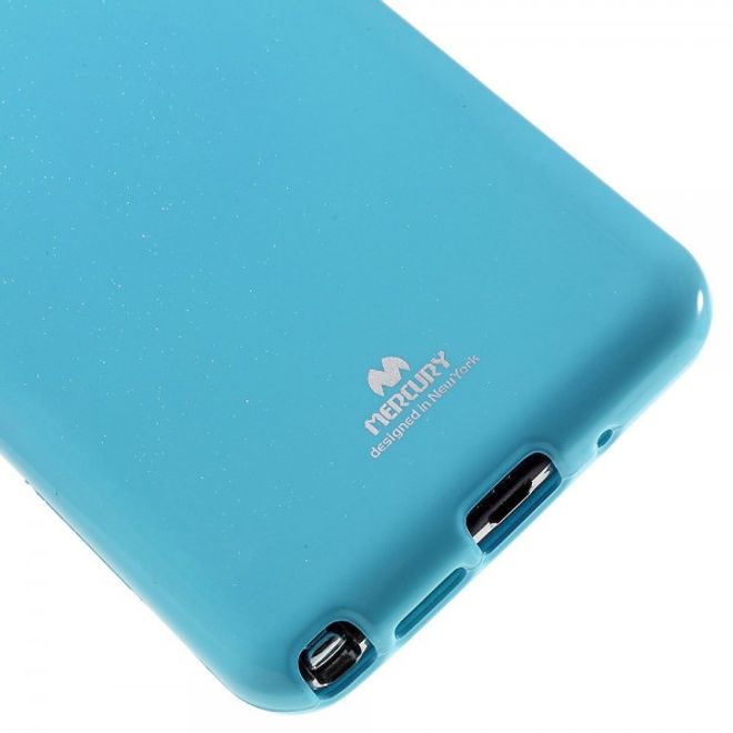 Samsung Galaxy Note 3 Lite/Neo Newsets Mercury Elastisches, leicht glänzendes Plastik Case - hellblau