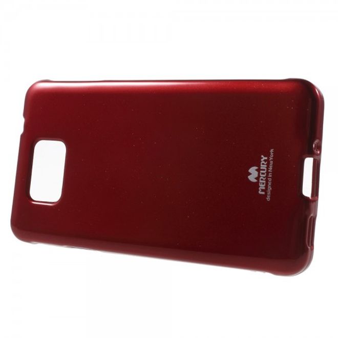 Samsung Galaxy Alpha Newsets Mercury Elastisches, leicht glänzendes Plastik Case - rot