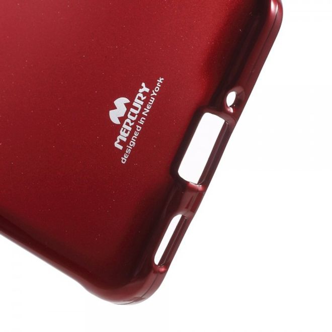 Samsung Galaxy Alpha Newsets Mercury Elastisches, leicht glänzendes Plastik Case - rot