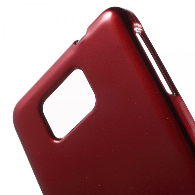 Samsung Galaxy Alpha Newsets Mercury Elastisches, leicht glänzendes Plastik Case - rot