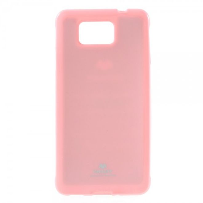 Samsung Galaxy Alpha Newsets Mercury Elastisches, leicht glänzendes Plastik Case - pink