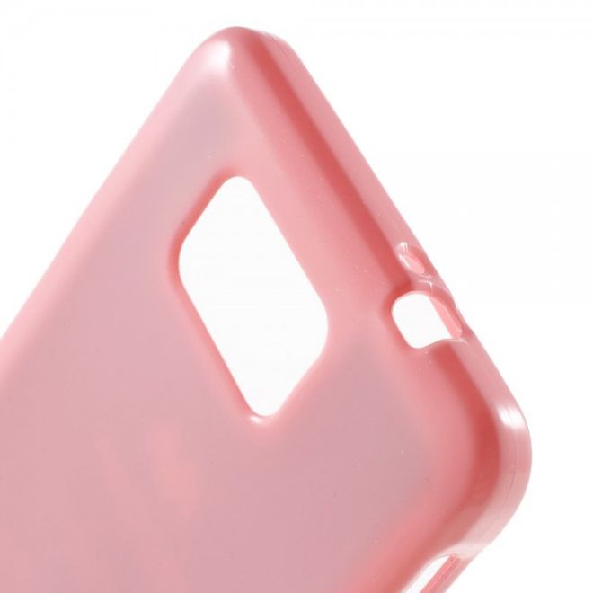Samsung Galaxy Alpha Newsets Mercury Elastisches, leicht glänzendes Plastik Case - pink