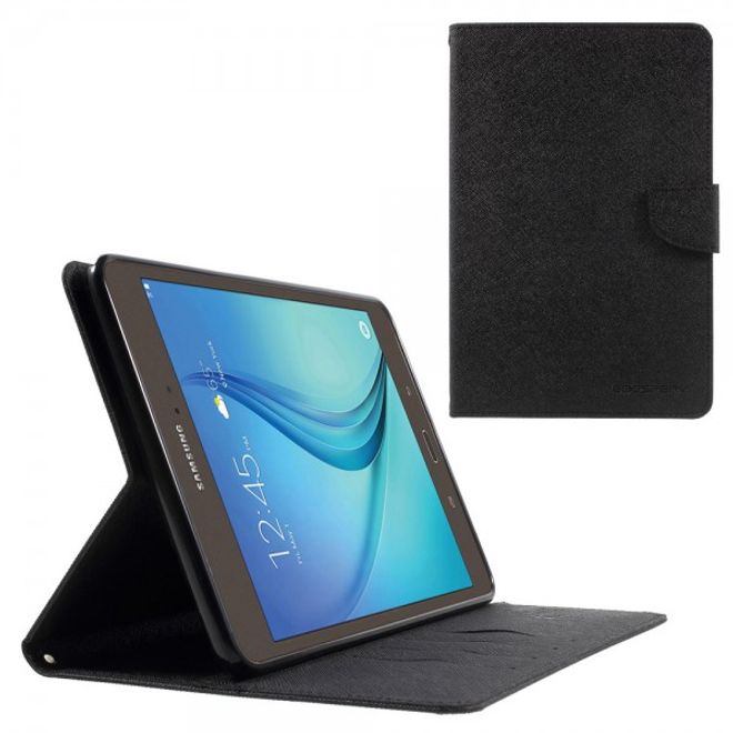 Goospery - Samsung Galaxy Tab A 8.0 (T350) Hülle - Tablet Bookcover - Fancy Diary Series - schwarz