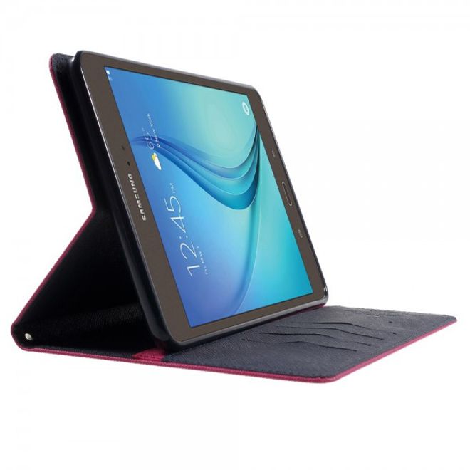 Goospery - Samsung Galaxy Tab A 8.0 (T350) Hülle - Tablet Bookcover - Fancy Diary Series - pink/navy