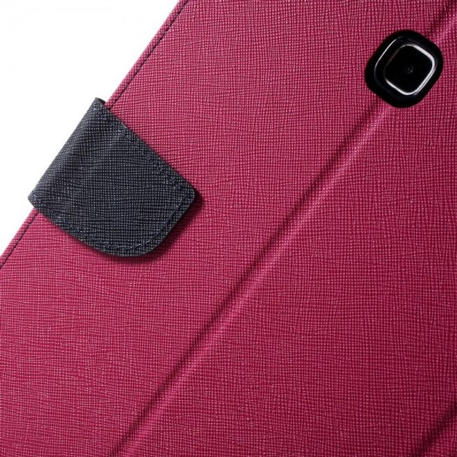 Goospery - Samsung Galaxy Tab A 8.0 (T350) Hülle - Tablet Bookcover - Fancy Diary Series - pink/navy