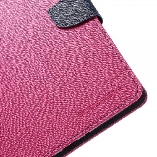 Goospery - Samsung Galaxy Tab A 8.0 (T350) Hülle - Tablet Bookcover - Fancy Diary Series - pink/navy