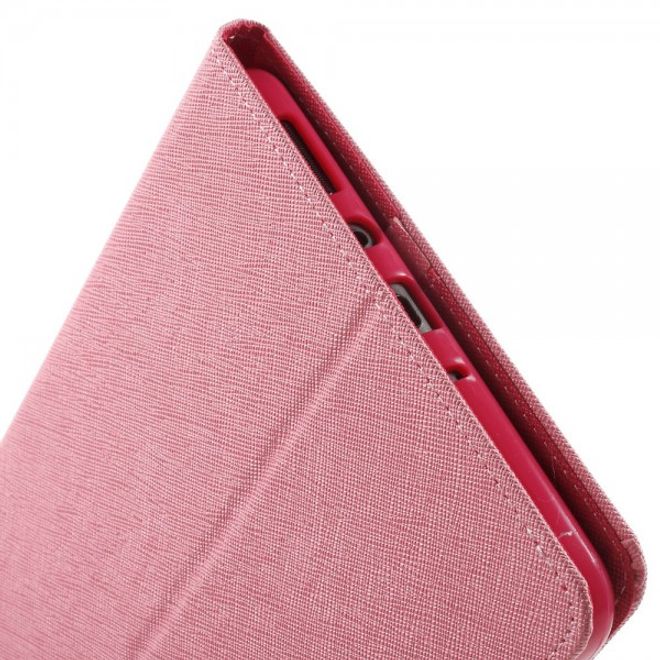 Goospery - Samsung Galaxy Tab A 8.0 (T350) Hülle - Tablet Bookcover - Fancy Diary Series - rosa/pink