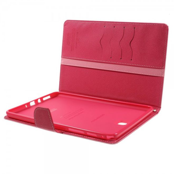 Goospery - Samsung Galaxy Tab A 8.0 (T350) Hülle - Tablet Bookcover - Fancy Diary Series - rosa/pink