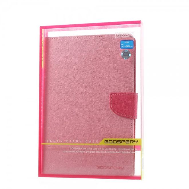Goospery - Samsung Galaxy Tab A 8.0 (T350) Hülle - Tablet Bookcover - Fancy Diary Series - rosa/pink