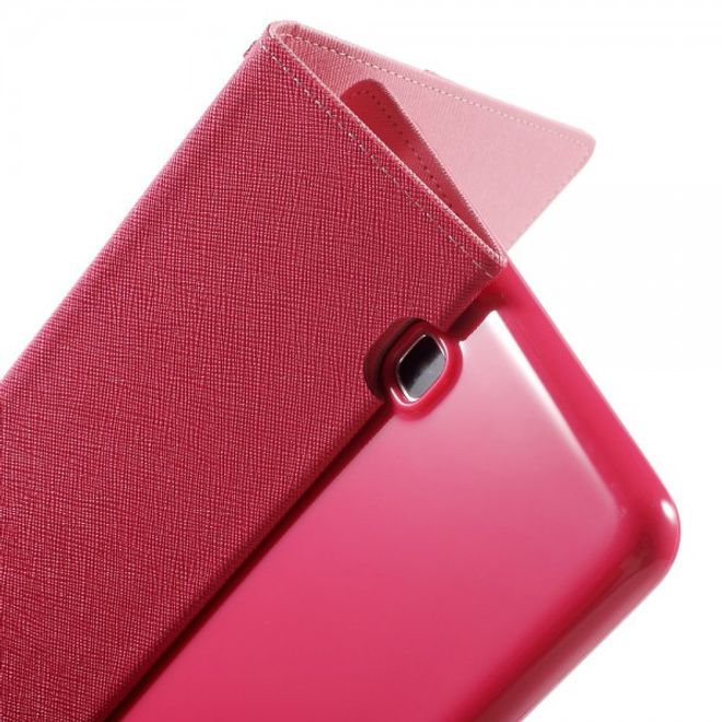 Goospery - Samsung Galaxy Tab A 8.0 (T350) Hülle - Tablet Bookcover - Fancy Diary Series - rosa/pink