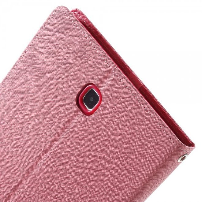 Goospery - Samsung Galaxy Tab A 8.0 (T350) Hülle - Tablet Bookcover - Fancy Diary Series - rosa/pink
