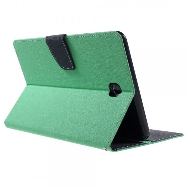 Goospery - Samsung Galaxy Tab A 8.0 (T350) Hülle - Tablet Bookcover - Fancy Diary Series - mint/navy