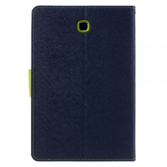 Goospery - Samsung Galaxy Tab A 8.0 (T350) Hülle - Tablet Bookcover - Fancy Diary Series - navy/lime