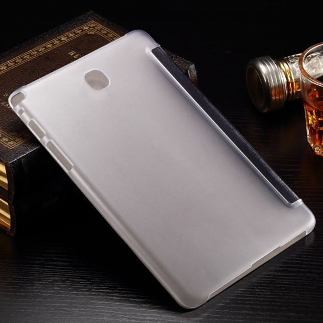 Samsung Galaxy Tab A 8.0 (T350) Faltbares Leder Case mit Textur - schwarz