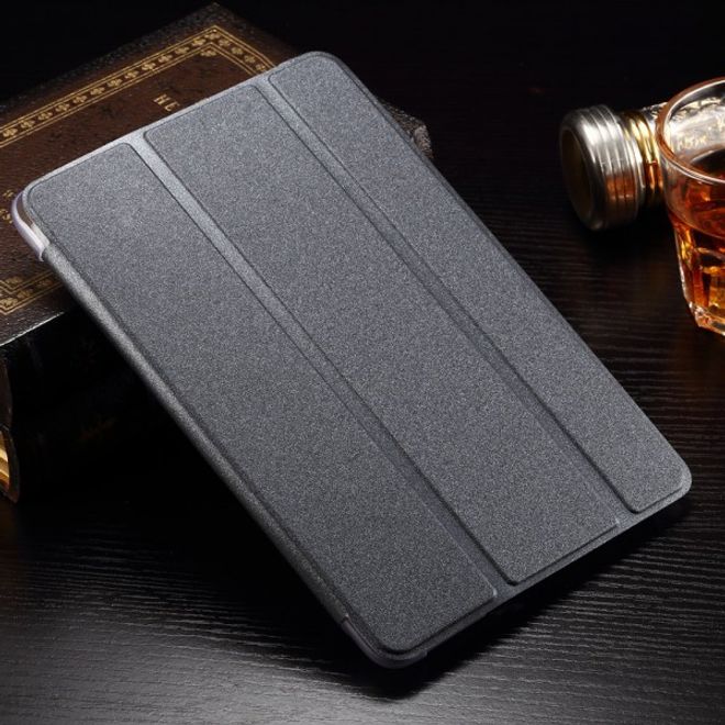 Samsung Galaxy Tab A 8.0 (T350) Faltbares Leder Case mit Textur - grau