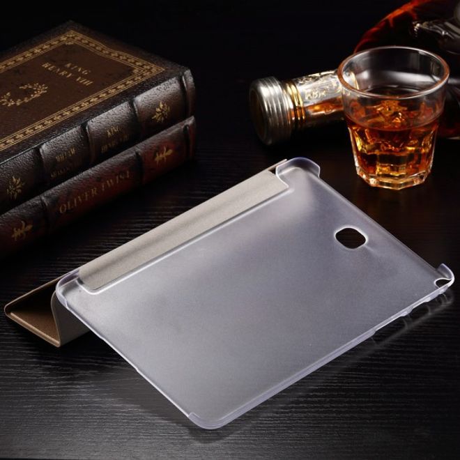 Samsung Galaxy Tab A 8.0 (T350) Faltbares Leder Case mit Textur - gold