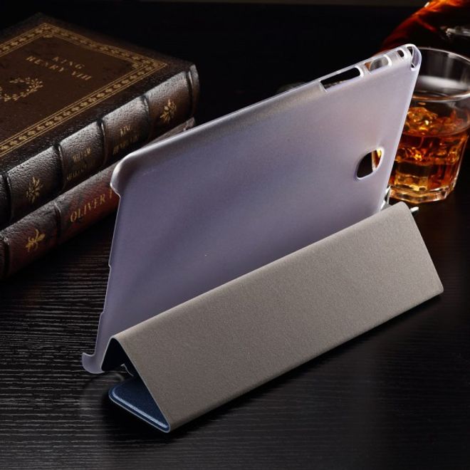 Samsung Galaxy Tab A 8.0 (T350) Faltbares Leder Case mit Textur - blau