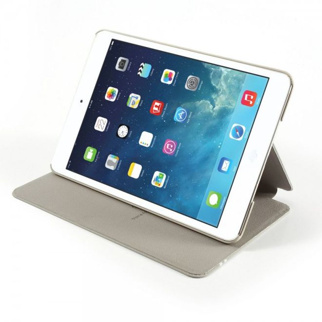 iPad Mini 1/2/3 Amorus Trendiges Leder Smart Case mit Wake-Up Funktion - grau
