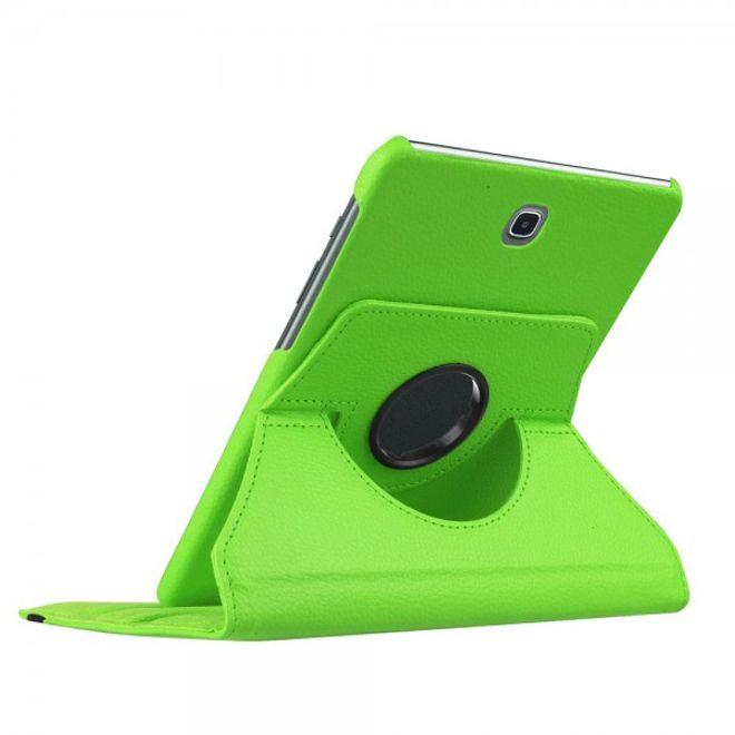 Samsung Galaxy Tab S2 8.0 Rotierbares Leder Case mit Litchitextur - grün