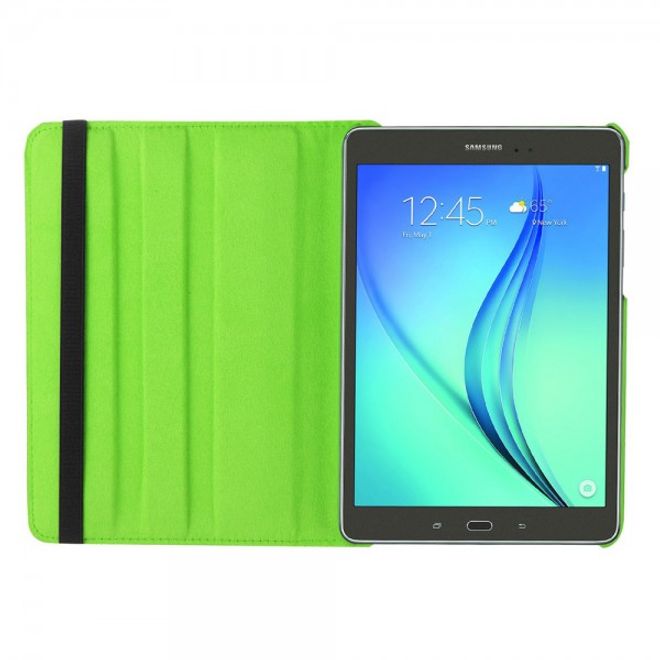 Samsung Galaxy Tab S2 8.0 Rotierbares Leder Case mit Litchitextur - grün