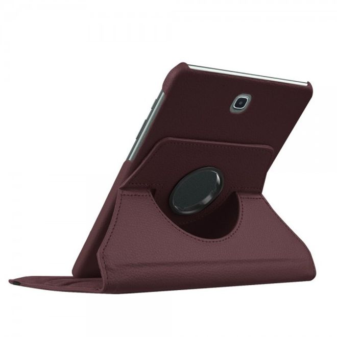 Samsung Galaxy Tab S2 8.0 Rotierbares Leder Case mit Litchitextur - braun