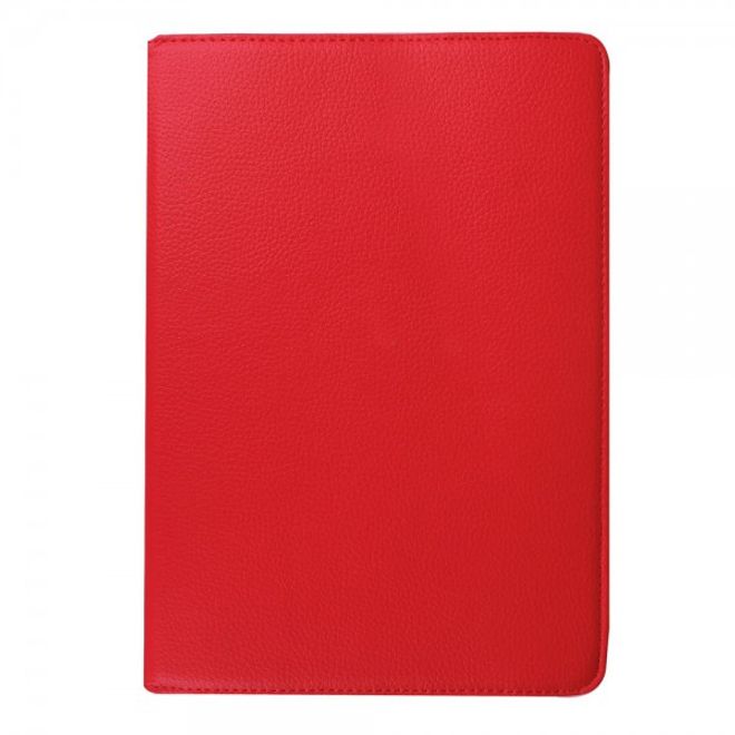 Samsung Galaxy Tab S2 9.7 Rotierbares Leder Case mit Litchitextur - rot