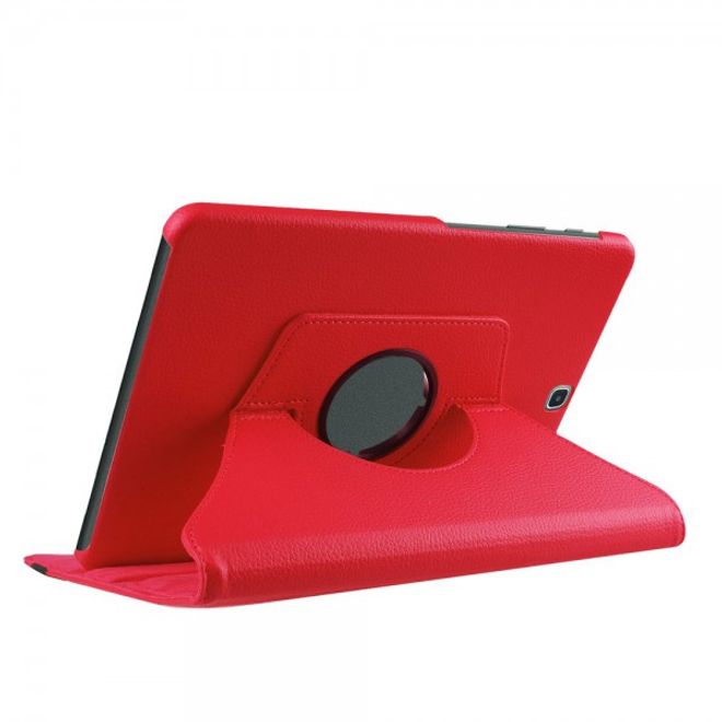 Samsung Galaxy Tab S2 9.7 Rotierbares Leder Case mit Litchitextur - rot