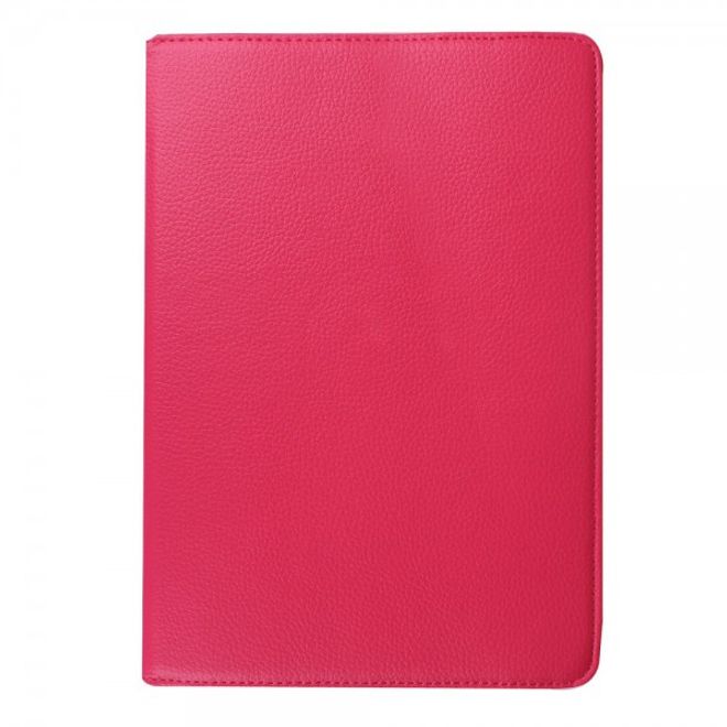 Samsung Galaxy Tab S2 9.7 Rotierbares Leder Case mit Litchitextur - rosa