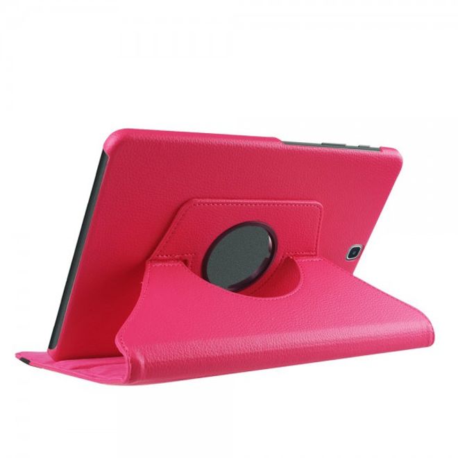 Samsung Galaxy Tab S2 9.7 Rotierbares Leder Case mit Litchitextur - rosa