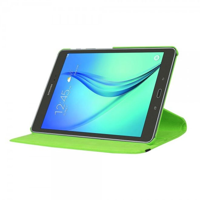 Samsung Galaxy Tab S2 9.7 Rotierbares Leder Case mit Litchitextur - grün