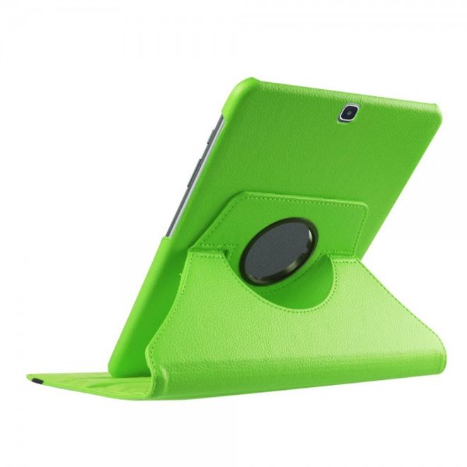 Samsung Galaxy Tab S2 9.7 Rotierbares Leder Case mit Litchitextur - grün