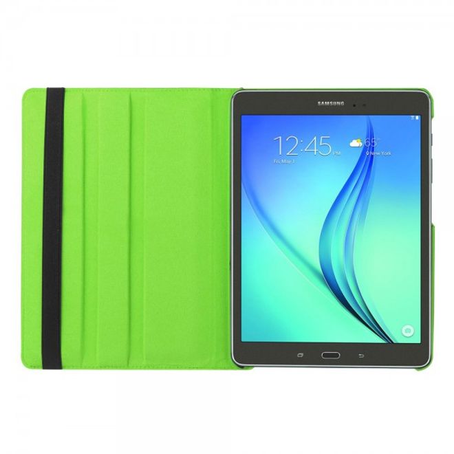 Samsung Galaxy Tab S2 9.7 Rotierbares Leder Case mit Litchitextur - grün