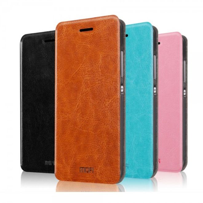 Huawei P8 Lite MOFI Rui Series Leder Flip Case - pink