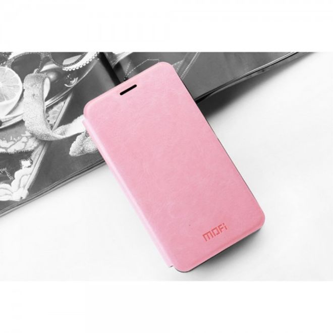 Huawei P8 Lite MOFI Rui Series Leder Flip Case - pink