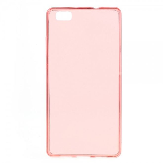 Huawei P8 Lite Ultradünnes (0.6mm), elastisches Plastik Case - rot