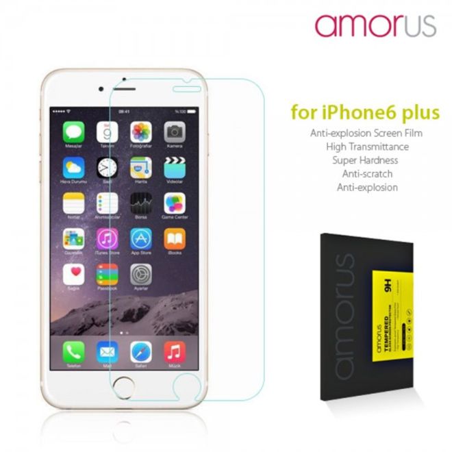 iPhone 6 Plus/6S Plus Schutzfolie HD aus gehärtetem Glas von Amorus