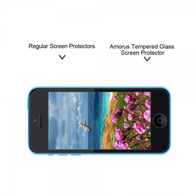 iPhone 5C Schutzfolie aus gehärtetem Glas von Amorus