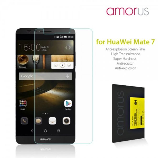 Huawei Ascend Mate7 Anti-Explosions Schutzfolie aus gehärtetem Glas von Amorus