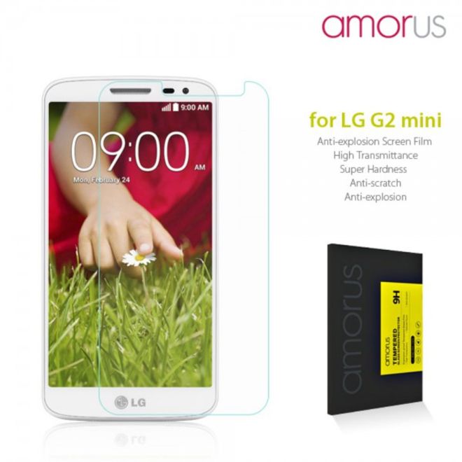 LG G2 Mini Schutzfolie aus gehärtetem Glas von Amorus