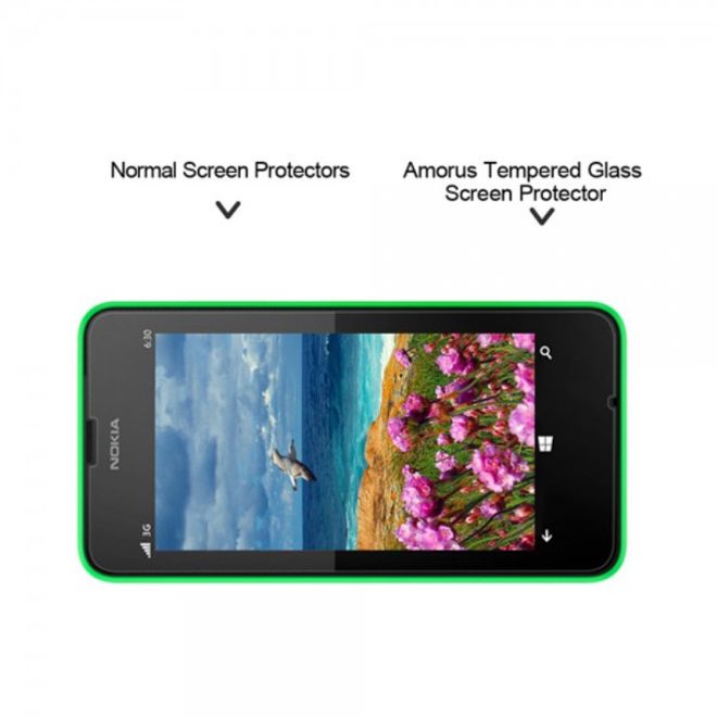 Nokia Lumia 630/630 Dual/635 Schutzfolie aus gehärtetem Glas von Amorus