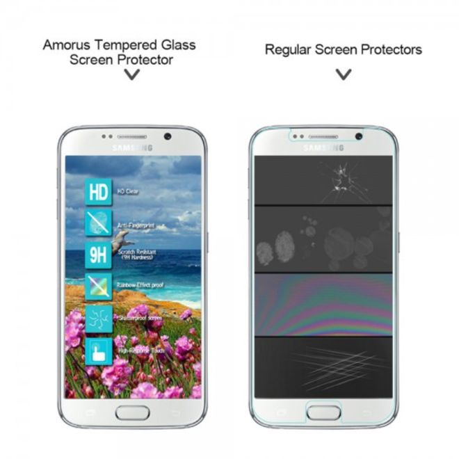 Samsung Galaxy S6 Schutzfolie aus gehärtetem Glas von Amorus