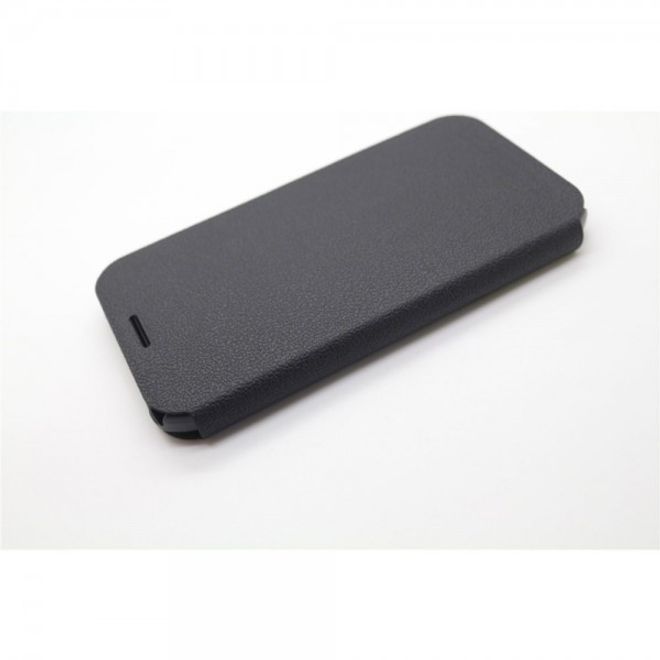 Samsung Galaxy S6 Active Trendiges Leder Case mit Litchitextur und Kreditkartenslots - schwarz