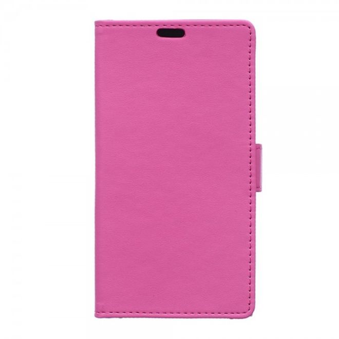 Samsung Galaxy S6 Active Modisches Leder Case mit Standfunktion - rosa