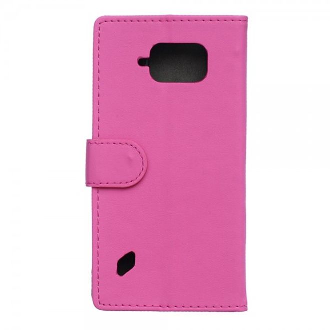 Samsung Galaxy S6 Active Modisches Leder Case mit Standfunktion - rosa